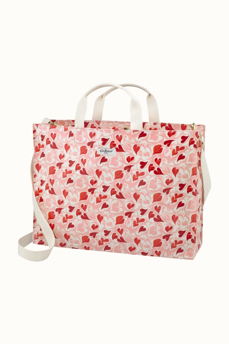 Marble Hearts Ditsy Strappy Carryall