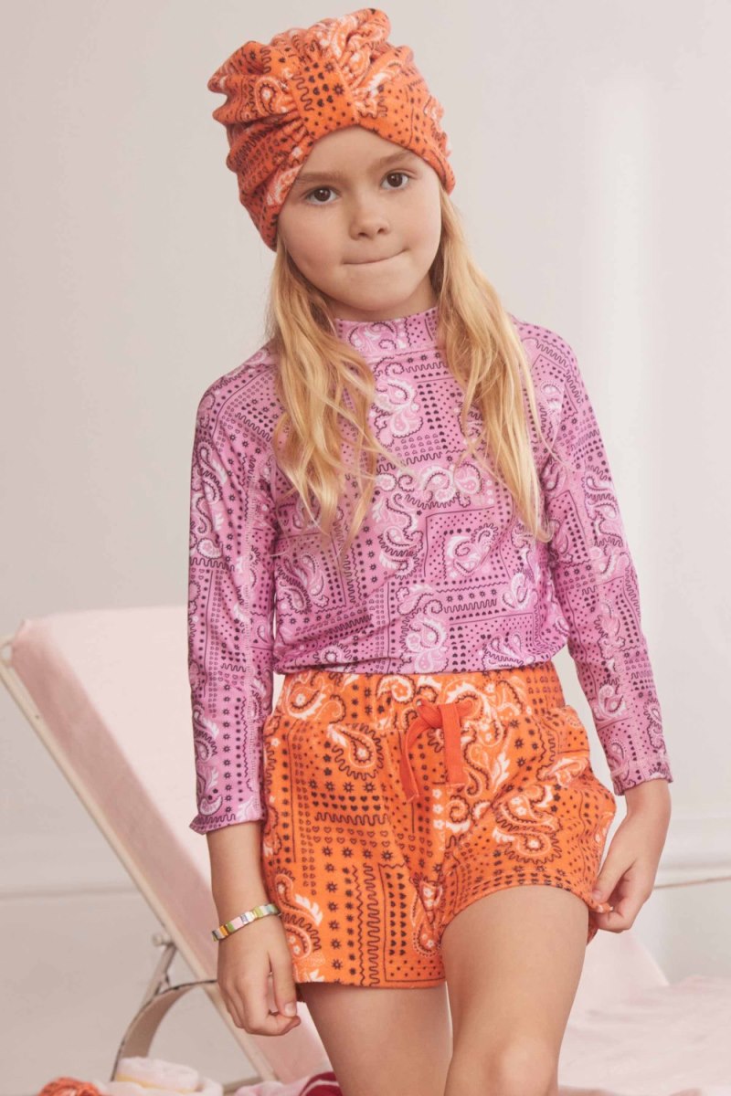 Bandana Long Sleeve Rash Vest (1-10 Years)