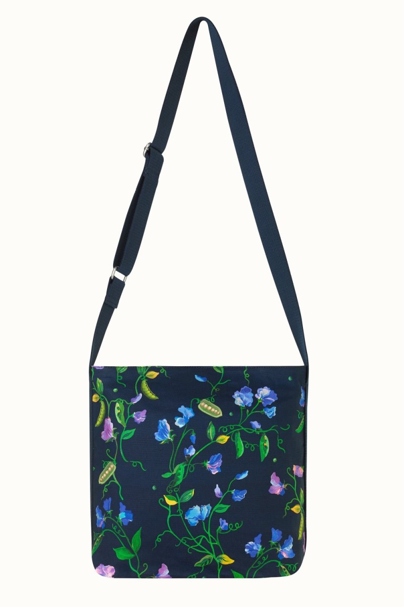 Sweet Pea Zipped Messenger Bag