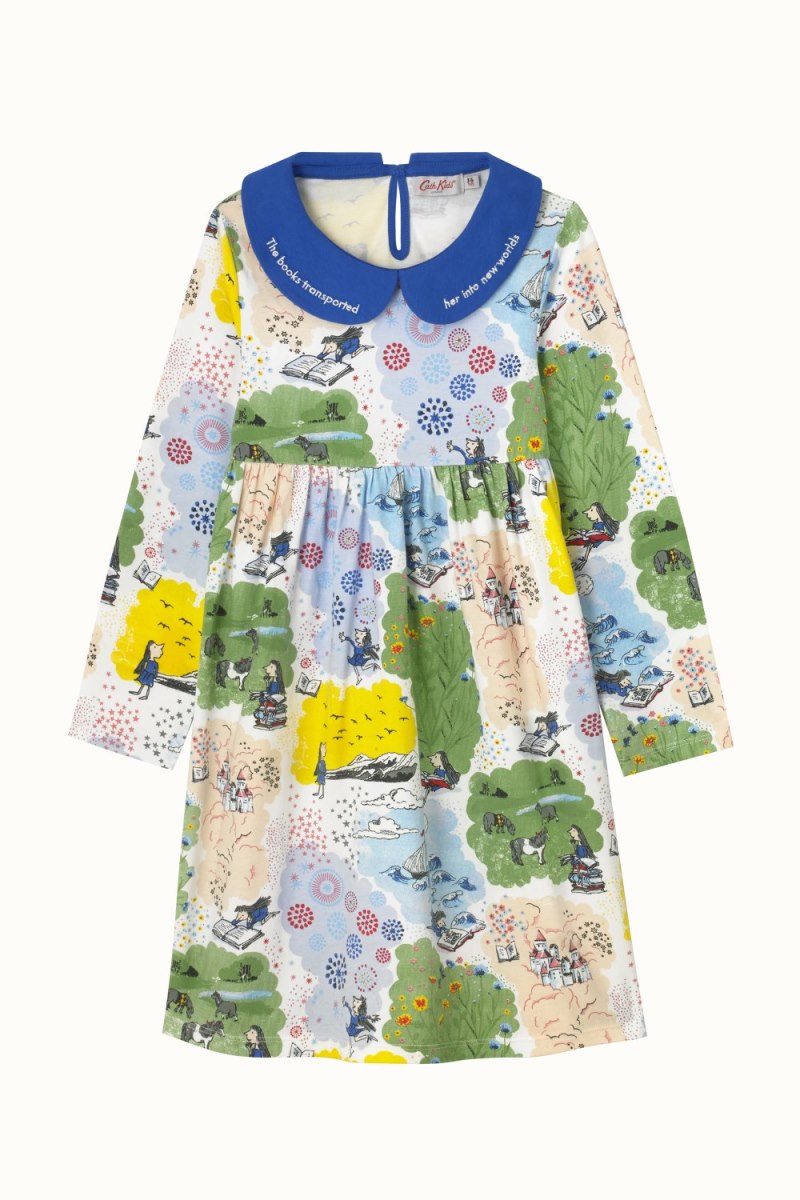 Matilda New Worlds Long Sleeve Collar Sweat Dress (1-10 Years)
