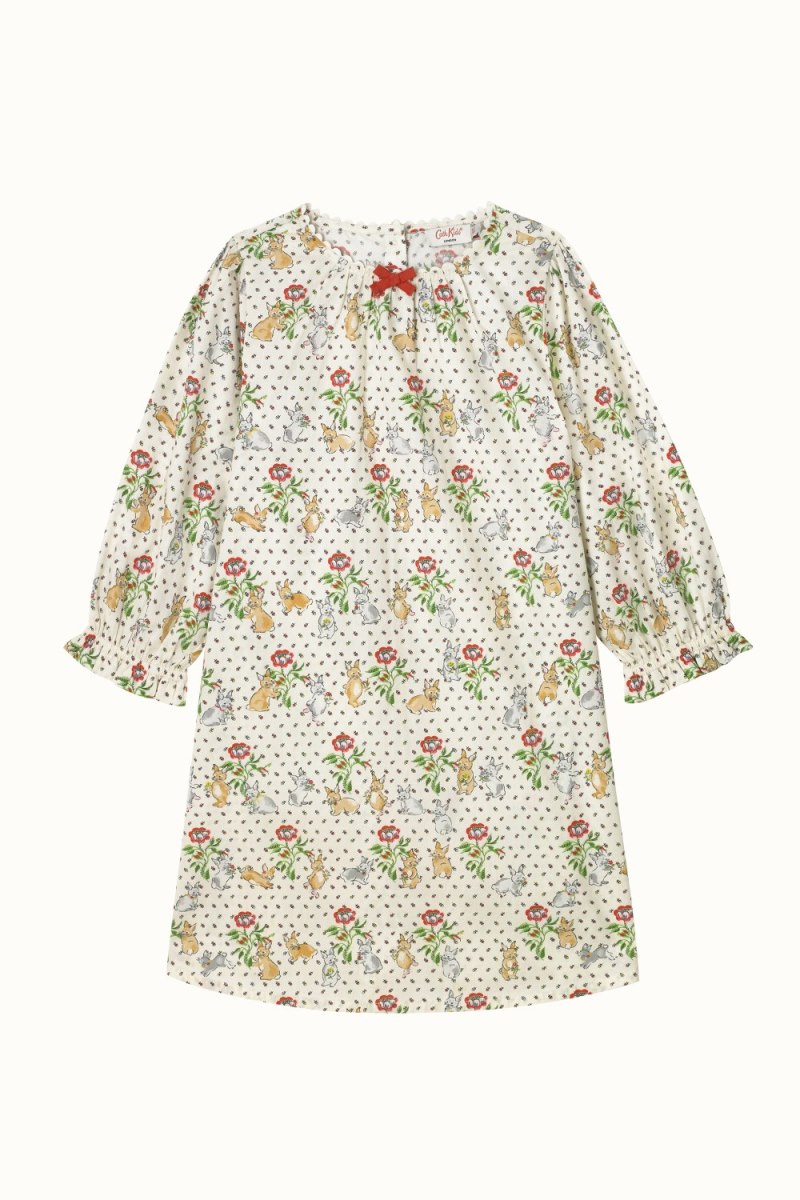 Bunnies Long Sleeve Woven Nightie (2-12 Years)