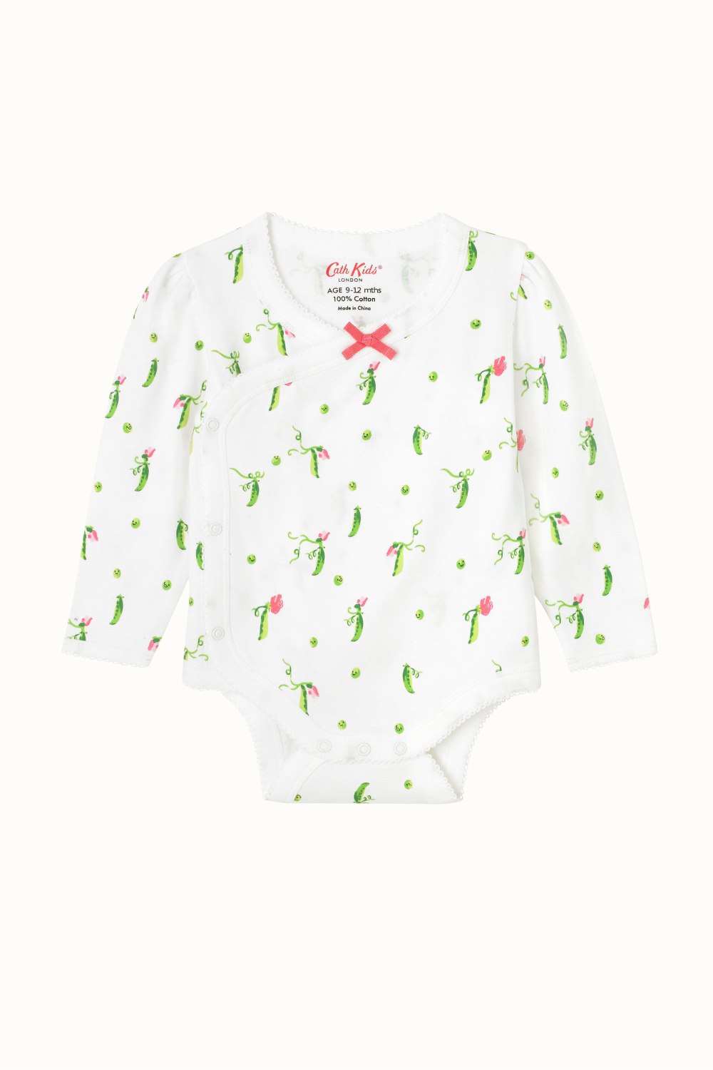 Sweet Pea Long Sleeve Kimono Bodysuit (0-24 Months)