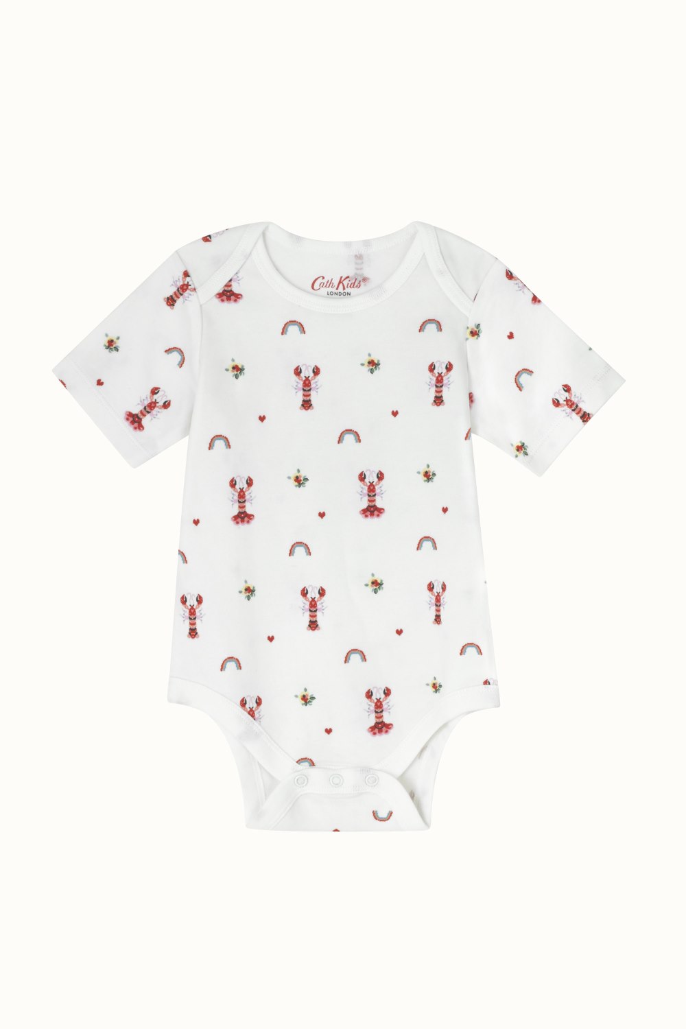 Baby Lobster 2 Pack Short Sleeve Bodysuits (0-24 Months)