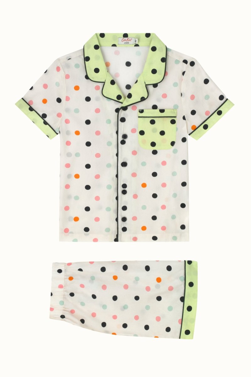Spot Short Sleeve Woven PJ Set (1-12 Years)