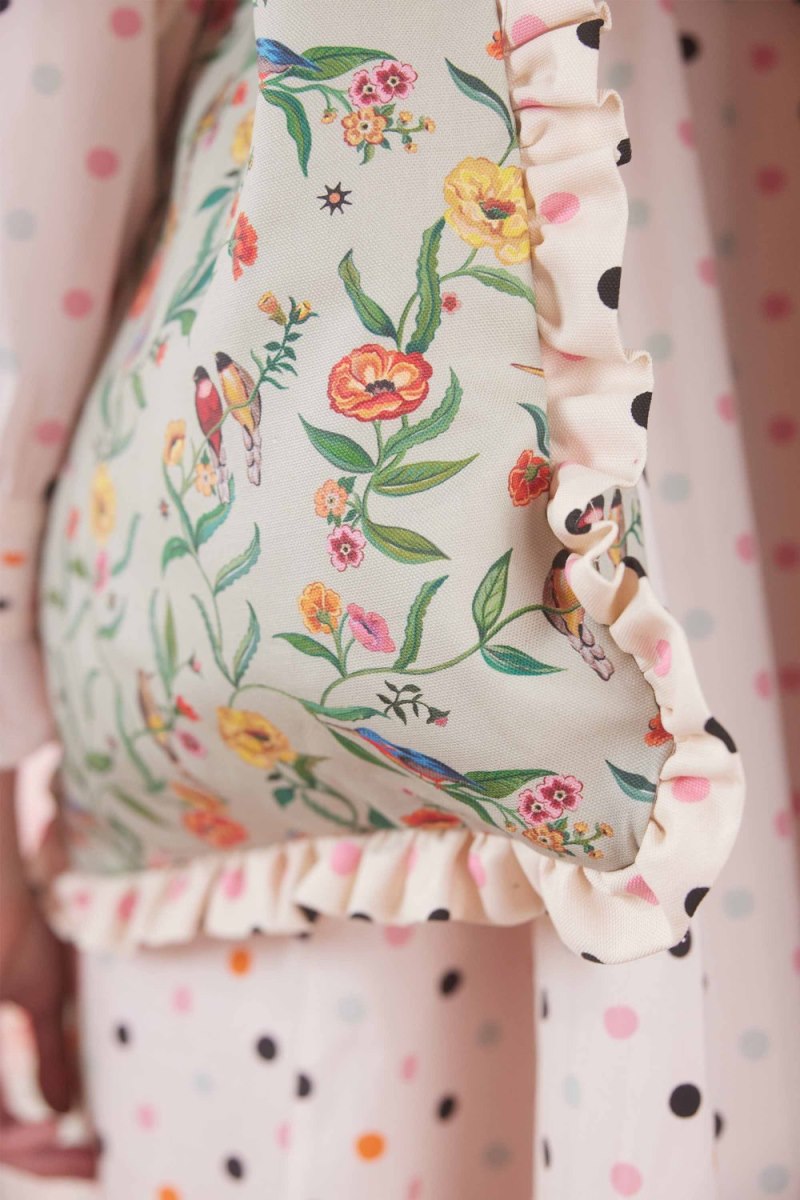 Summer Birds Frill Tote