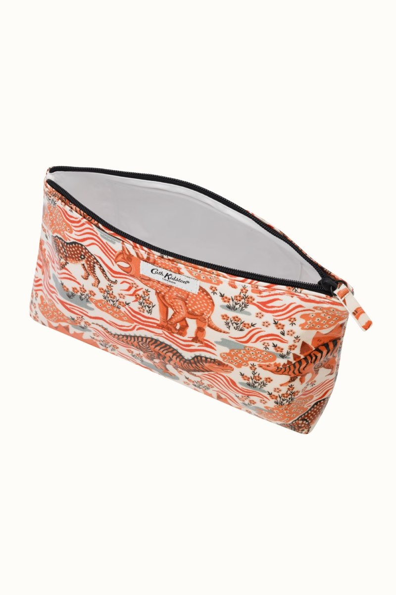 Camo Dino Zip Cosmetic Bag