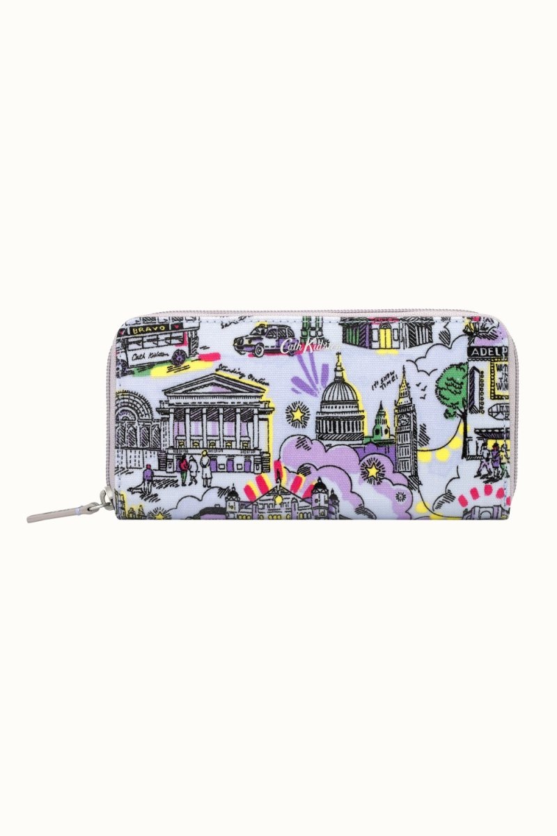 London West End Small Continental Zip Wallet