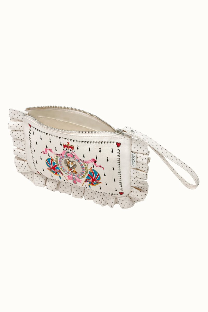 Jubilee Corgi Frill Wristlet Pouch