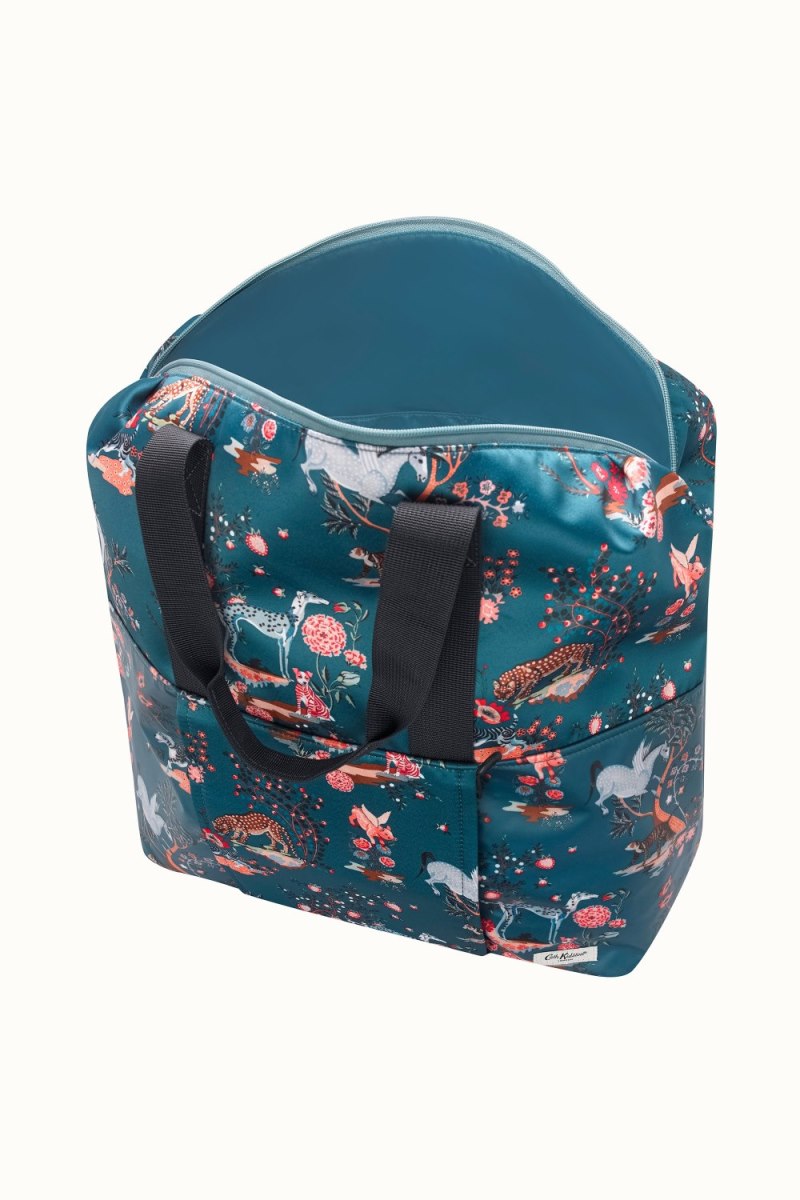 Painted Kingdom Recycled Satin Backpack Tote