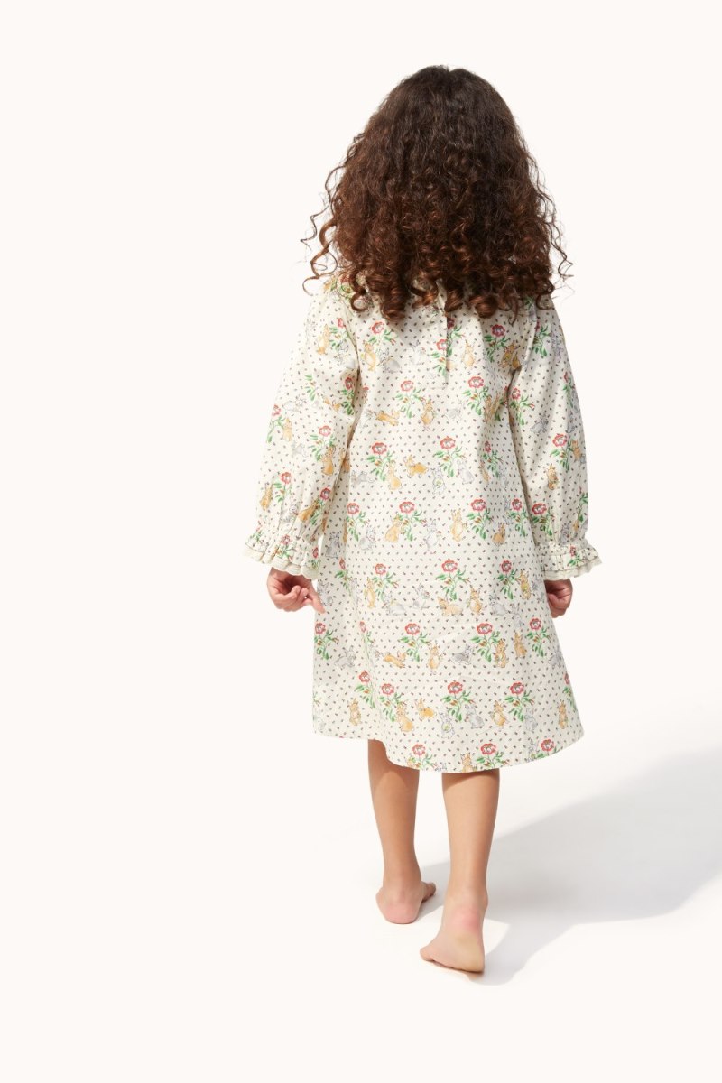 Bunnies Long Sleeve Woven Nightie (2-12 Years)
