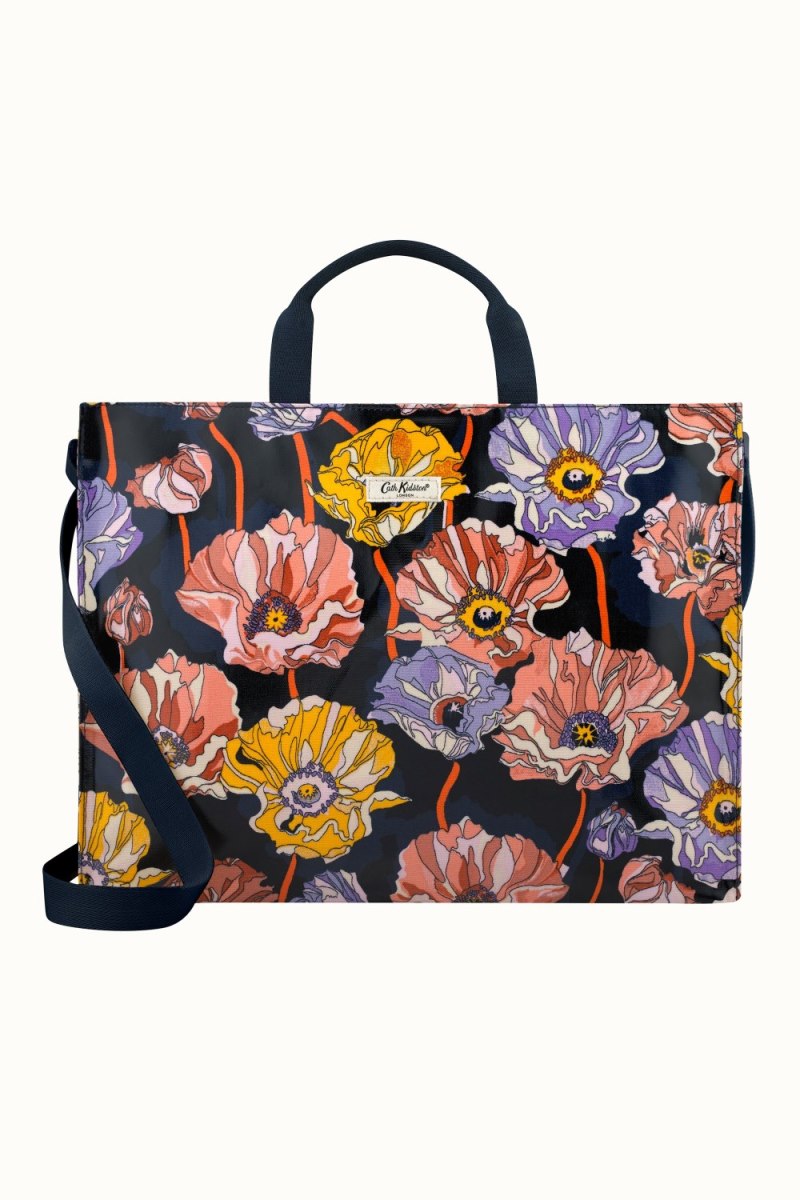 Summer Poppy Midscale Strappy Carryall