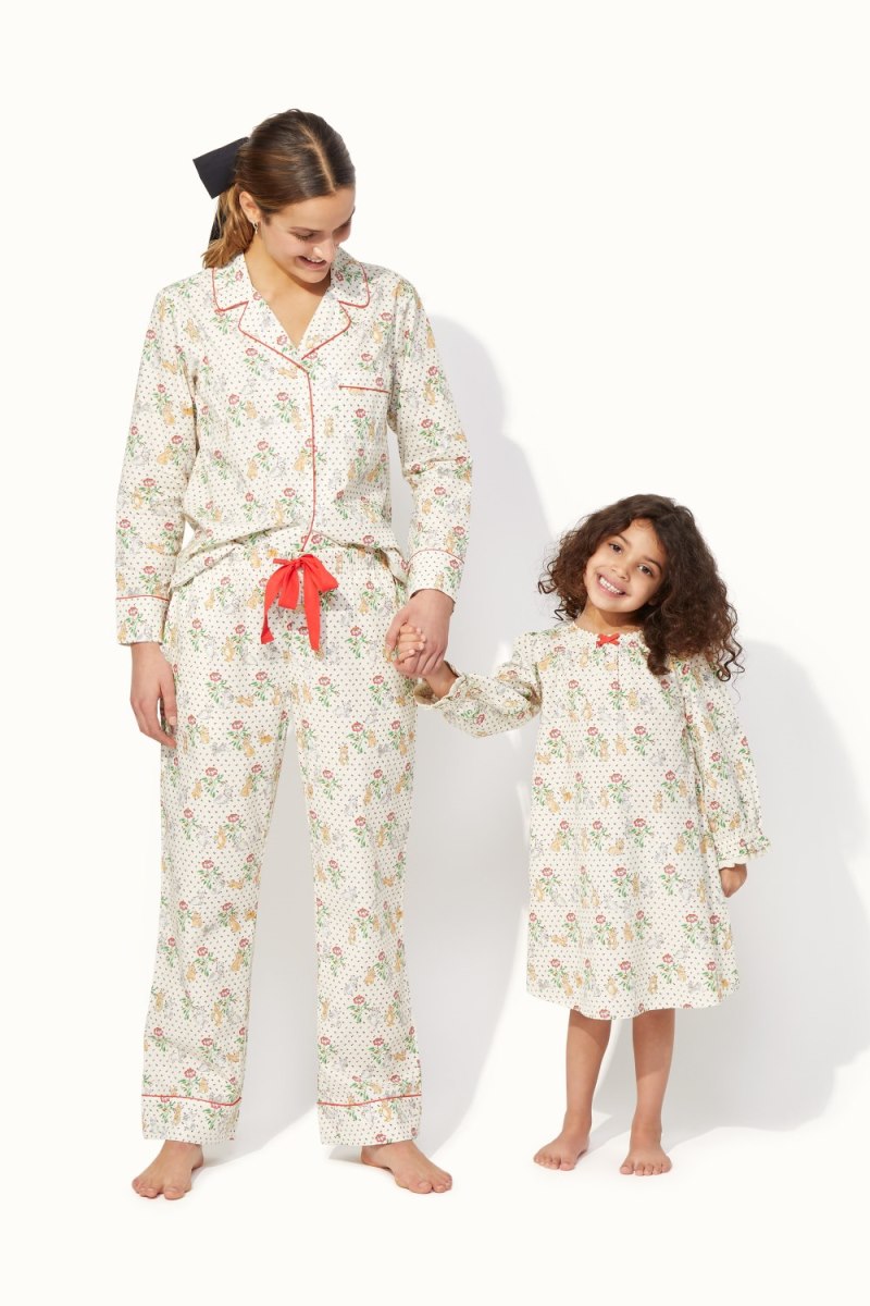 Bunnies Long Sleeve Woven Nightie (2-12 Years)