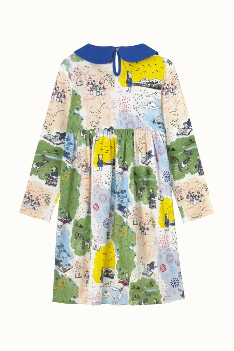 Matilda New Worlds Long Sleeve Collar Sweat Dress (1-10 Years)