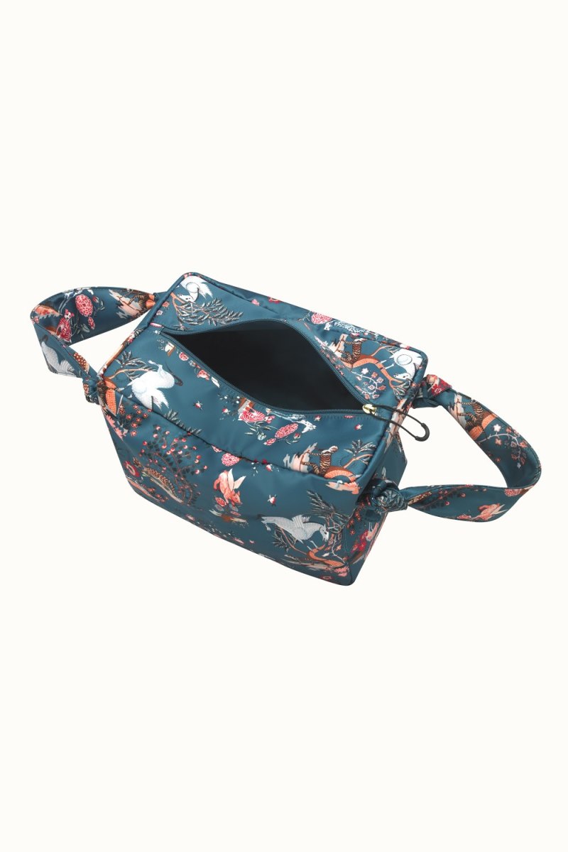 Painted Kingdom Recycled Satin Grab Bucket Bag