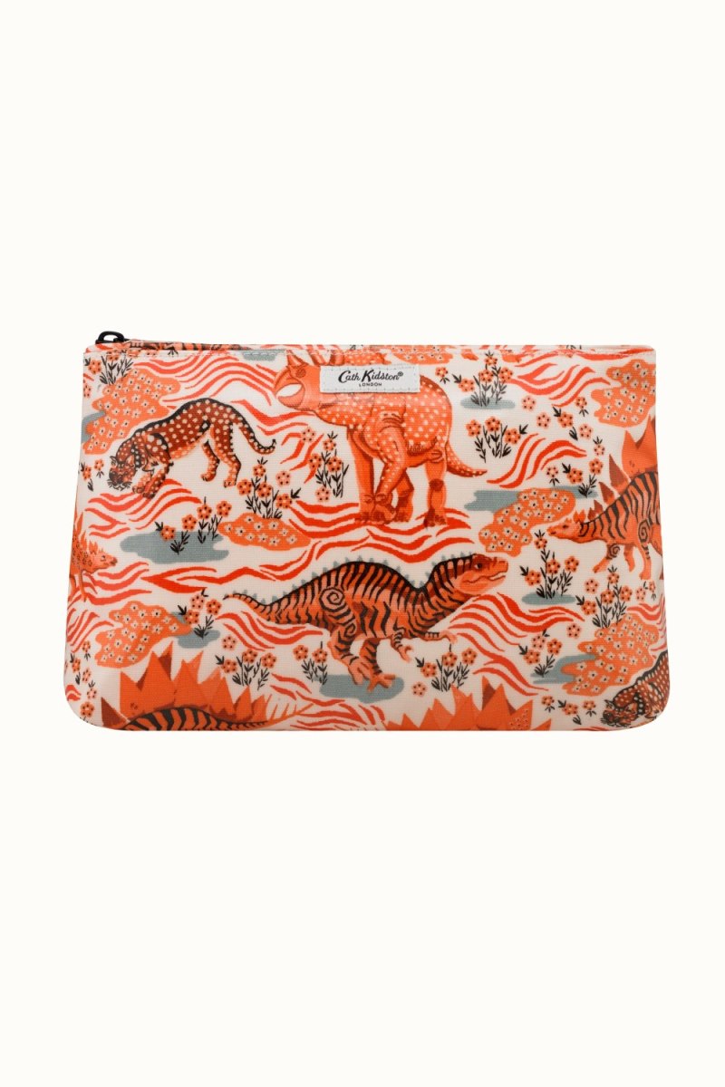 Camo Dino Zip Cosmetic Bag
