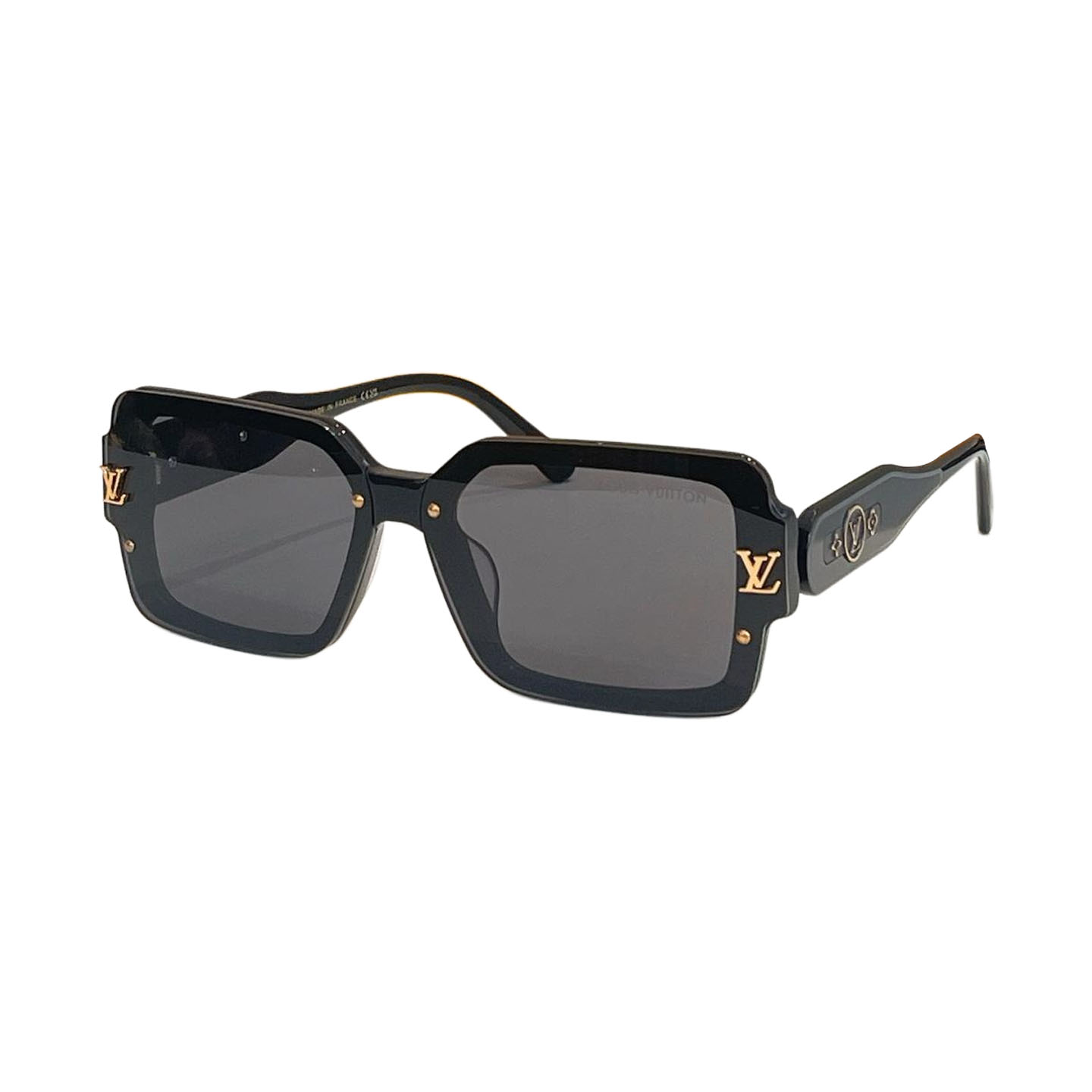 Louis Vuitton square frame glasses white/black/eggplant/leopard/blue color Size 53口22-145