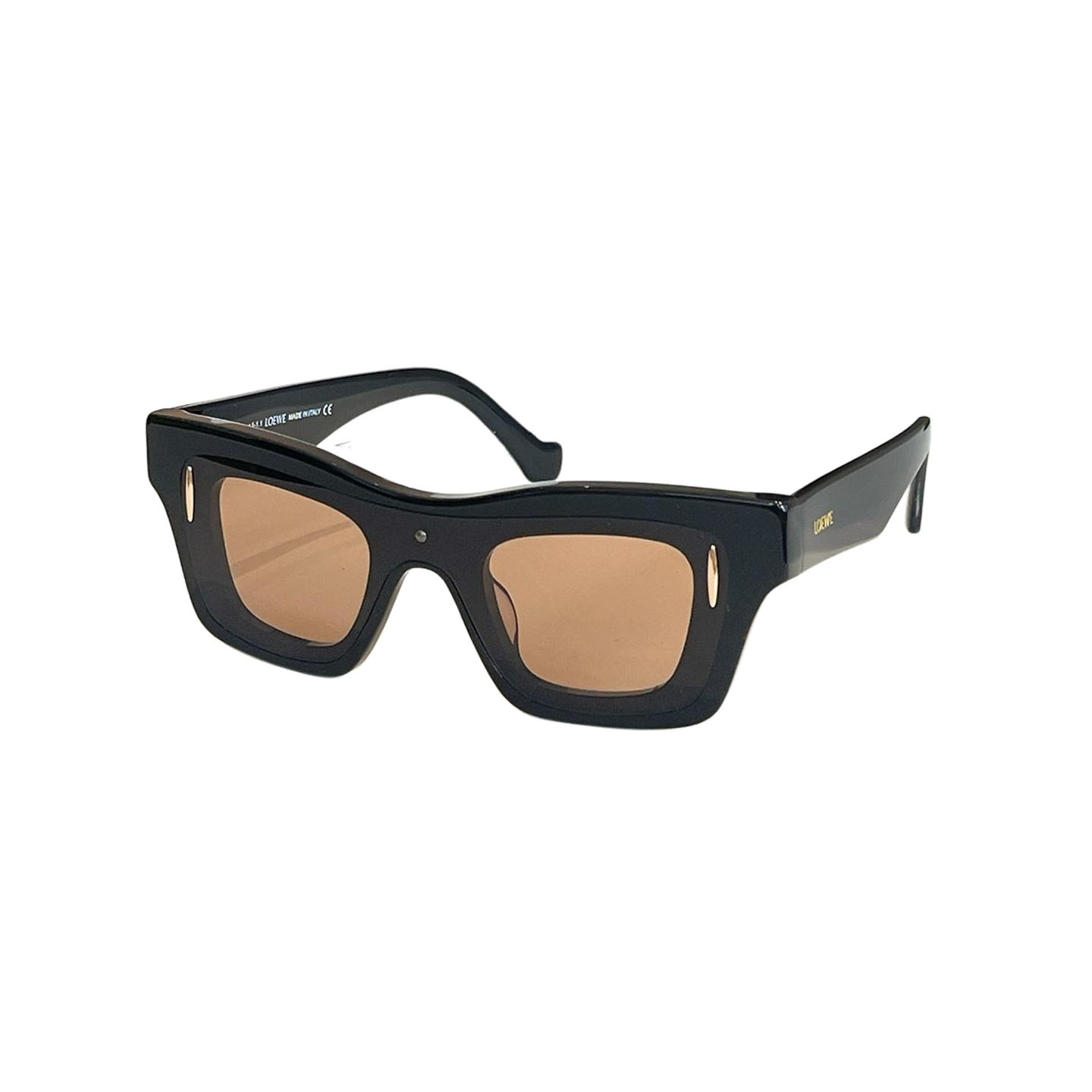Loewe square frame glasses blue orange/black brown/black sepia/white/leopard brown/leopard green color Size 54口16-145