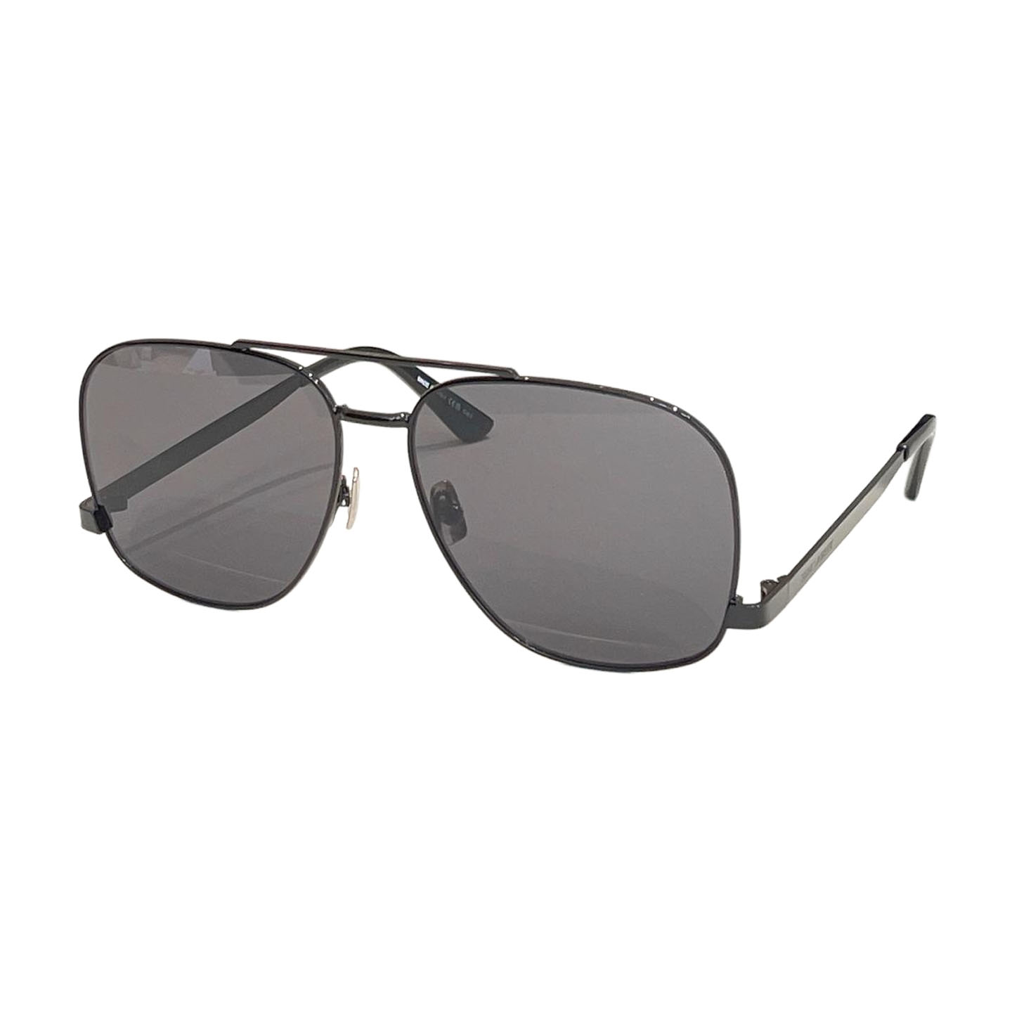 Saint Laurent aviator glasses black/silver/brown/sand brown/olive gold/blue/coral color Size 59口13-140