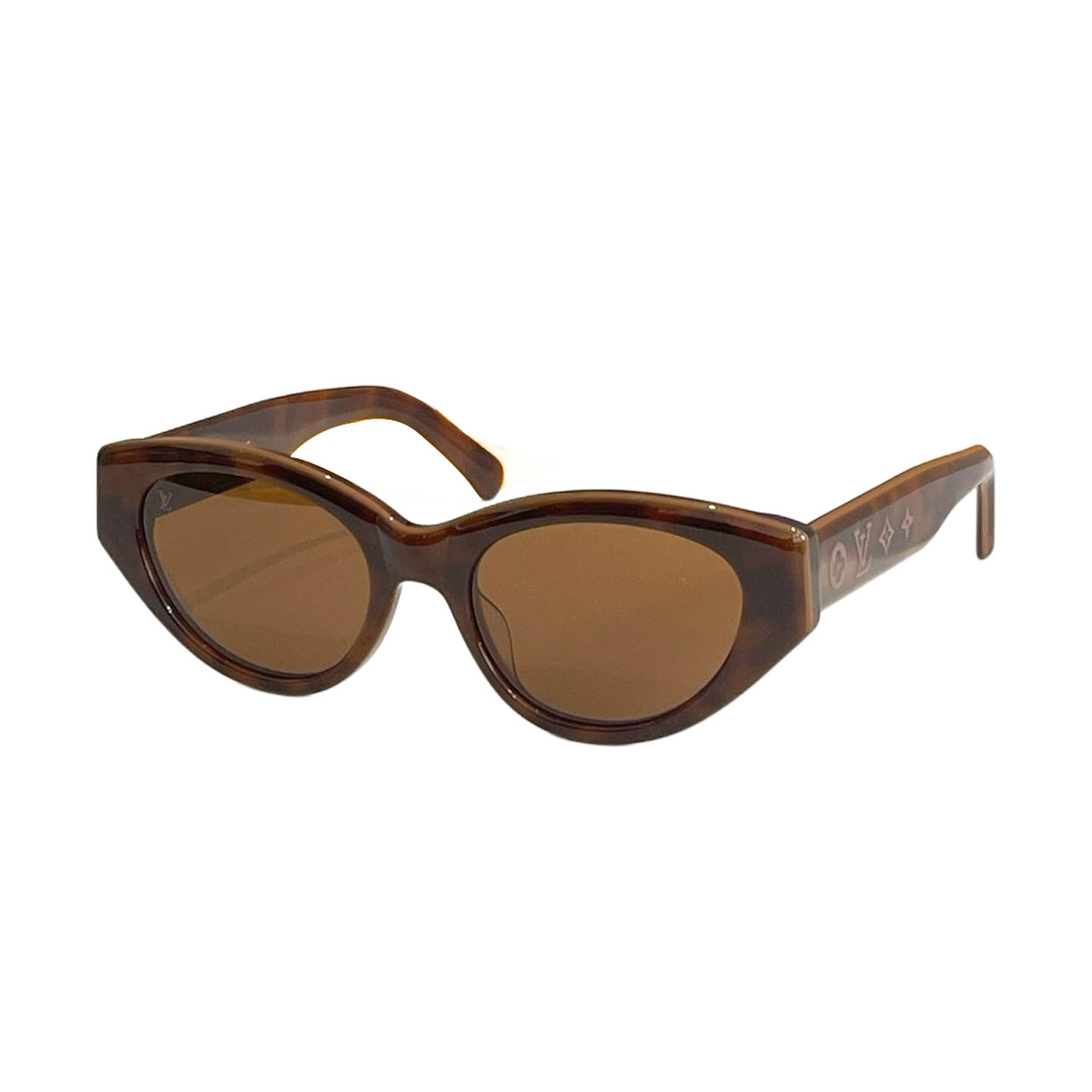 Louis Vuitton Cat Eye glasses black brown/leopard brown/white/black white/green/light pink/purple monogram color Size 53口19-145
