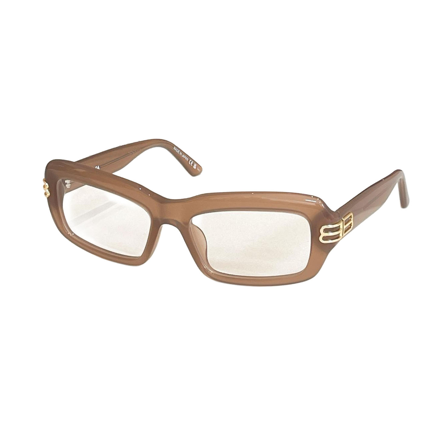 Balenciaga square frame glasses black gold/tawny/leopard/milky white/brown tawny/black/leopard brown/black white color Size 57口18-140