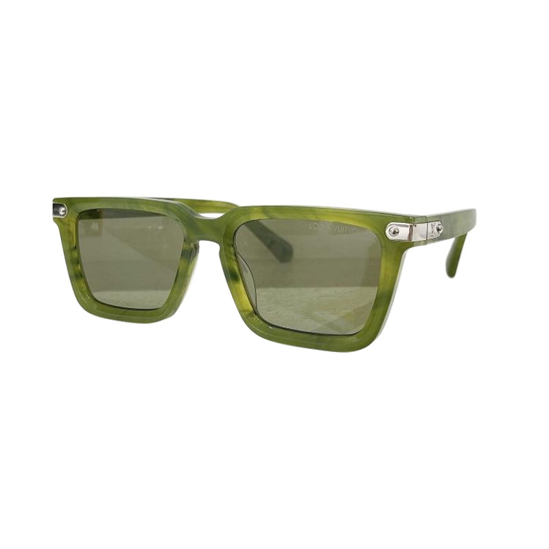 Louis Vuitton square frame glasses green/black/blue/grey/brown/leopard/eggplant/orange blue color Size 54口19-145