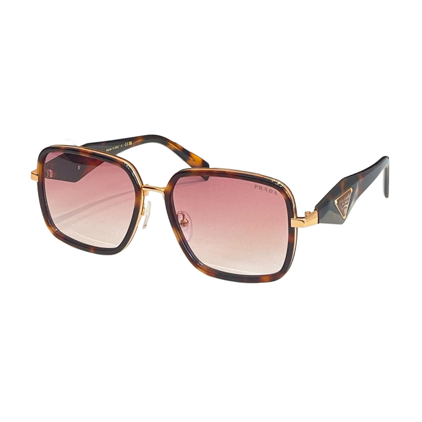 Prada square frame glasses black gold/leopard red/white brown/green/black purple/blue red color Size 53口20-145