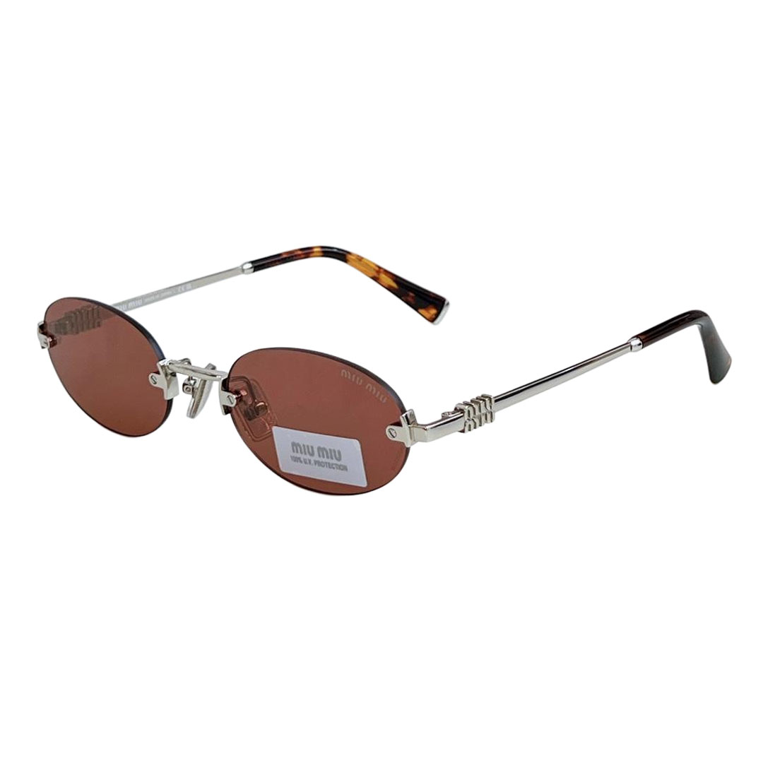 Miu Miu Oval glasses red/black/black gold/pale gold/ash gold/coffee/rust color Size 51口20-130