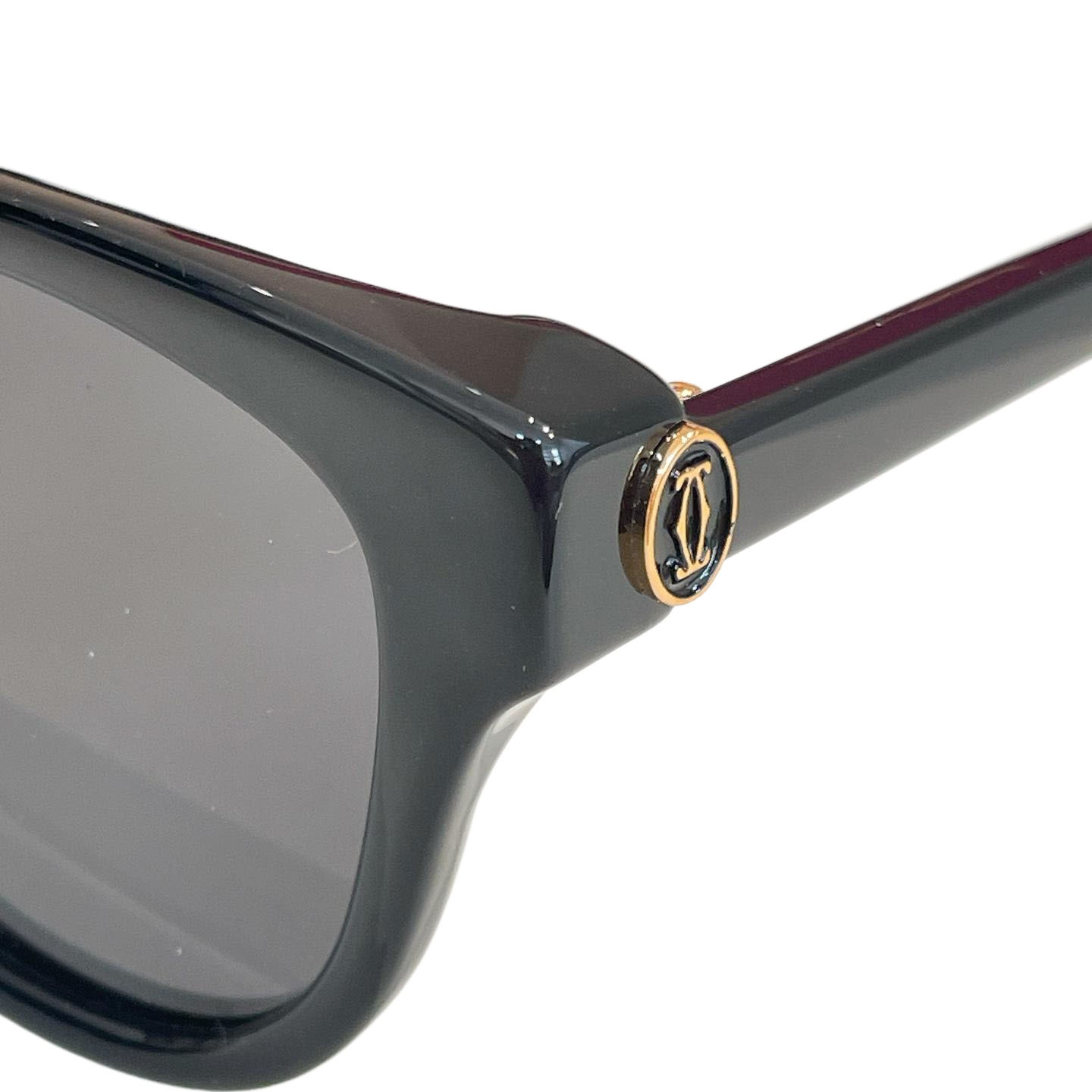 Cartier Boston frame glasses black gold/leopard/blue/black silver/white/leopard brown color Size 55口19-140