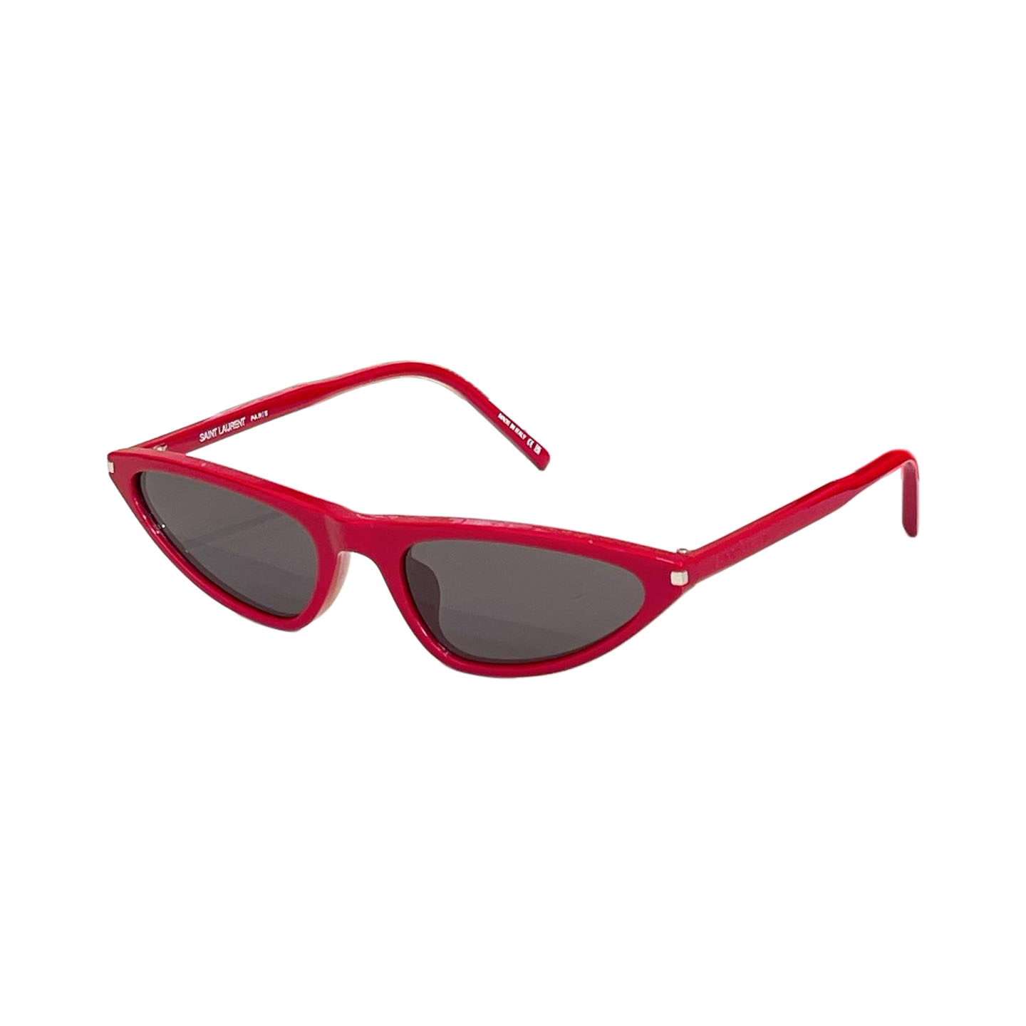 Saint Laurent triangle frame glasses black/red/white/leopard black/black brown/leopard green color Size 51口20-140