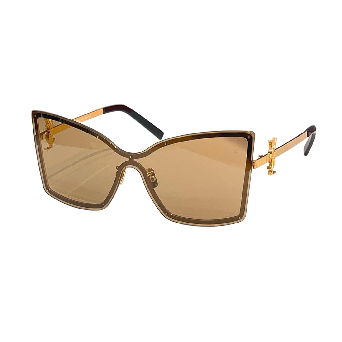 Saint Laurent glasses gradient color of blue to orange/brown/purple black/black gold color Size 53口19-135