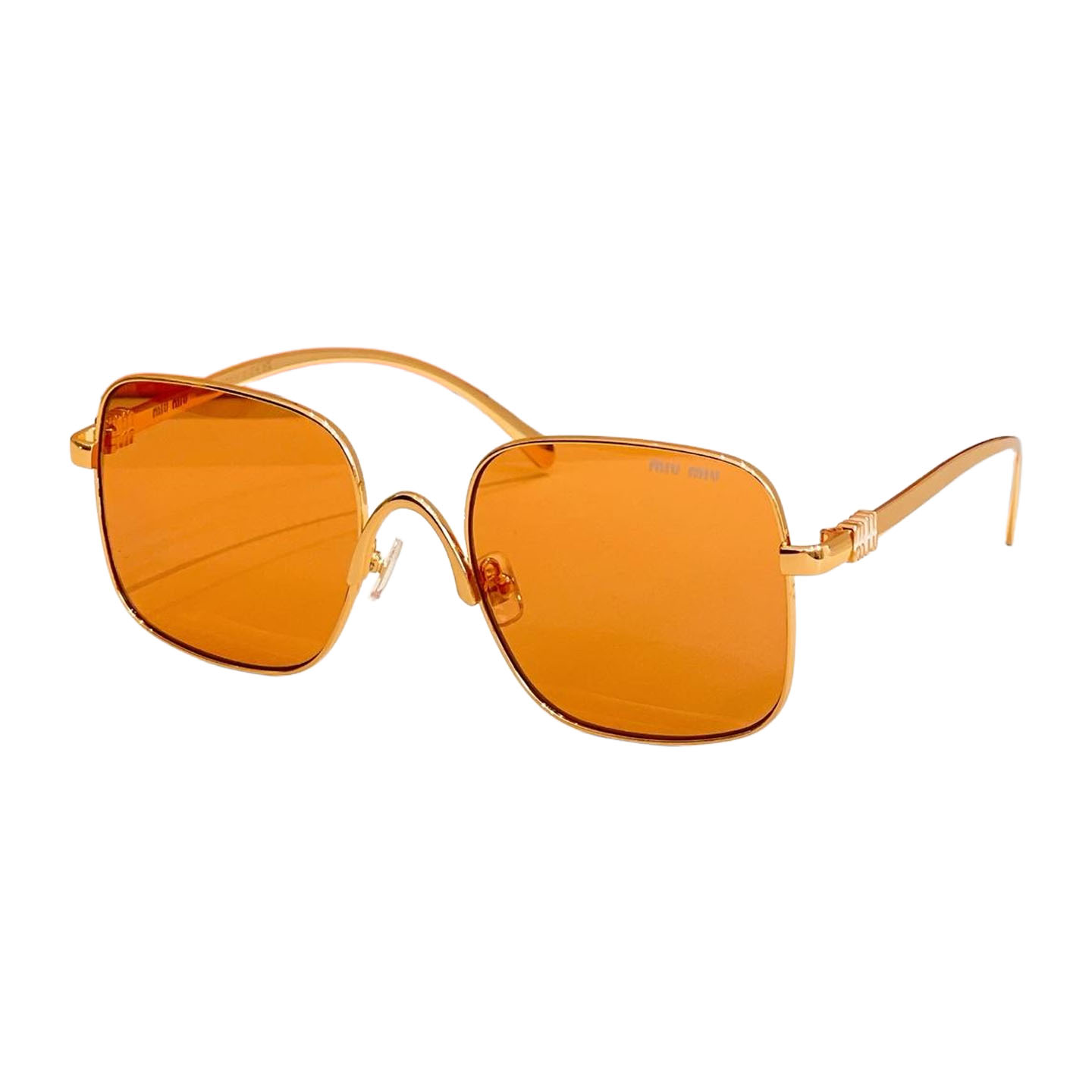 Miu Miu square frame glasses black gold/orange/grey/brown/tawny/silver/blue orange color Size 55口20-145
