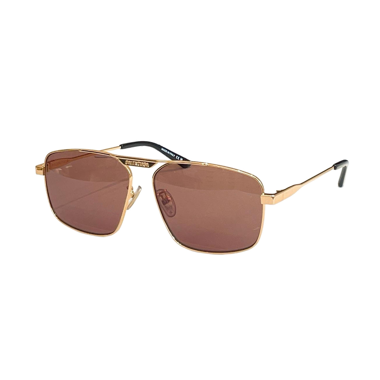 Balenciaga Pilot glasses red gold/black silver/grey black/black/green color Size 62口14-145