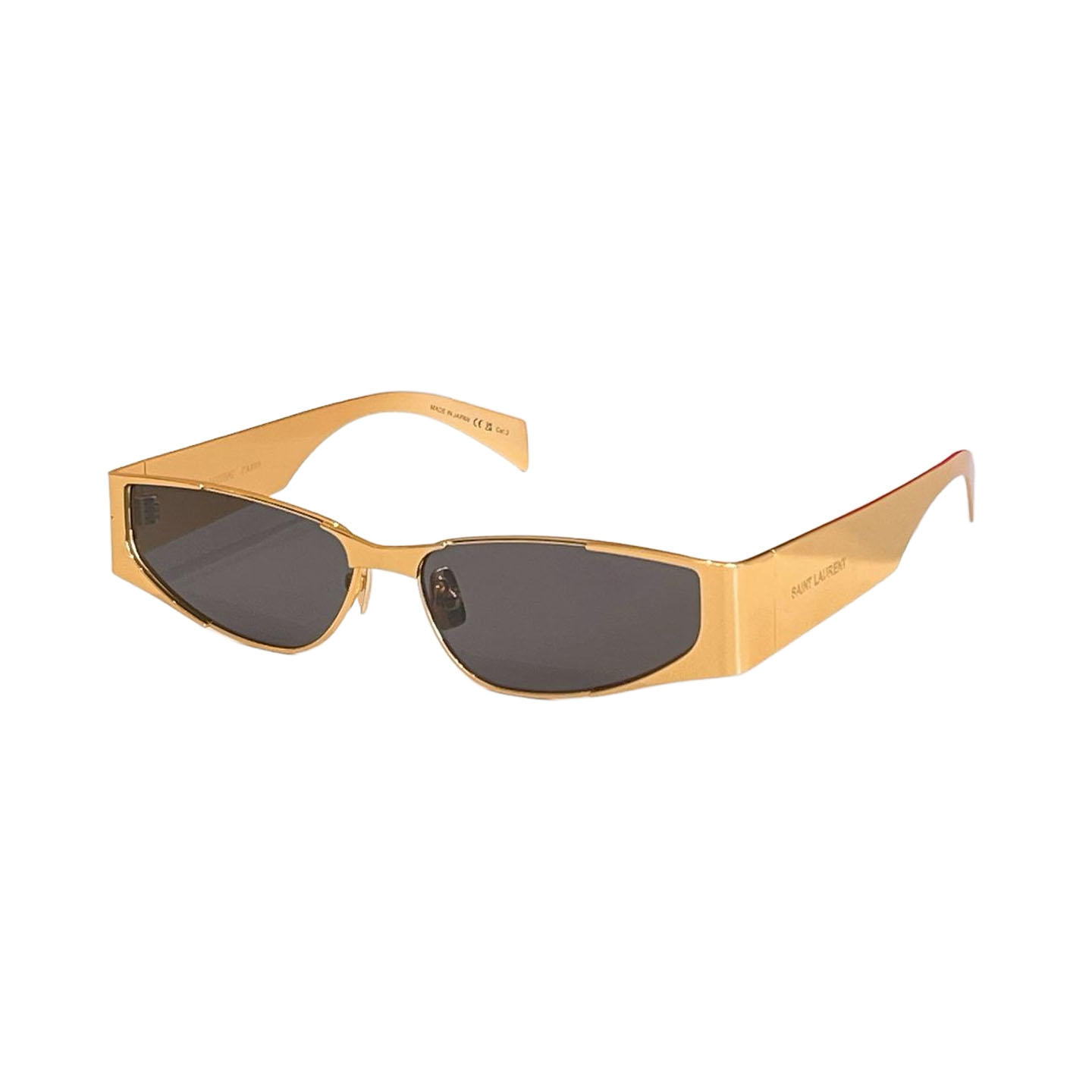 Saint Laurent square frame glasses black gold/brown gold/black/grey silver/black silver color Size 66口14-145