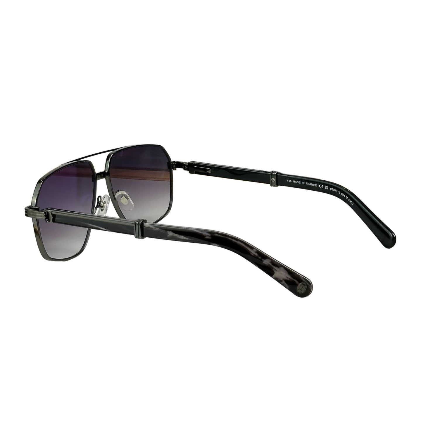 Cartier Pilot glasses black camouflage/black gold/brown gold/grey silver/green gold/black silver/white gold color Size 61口12 -145
