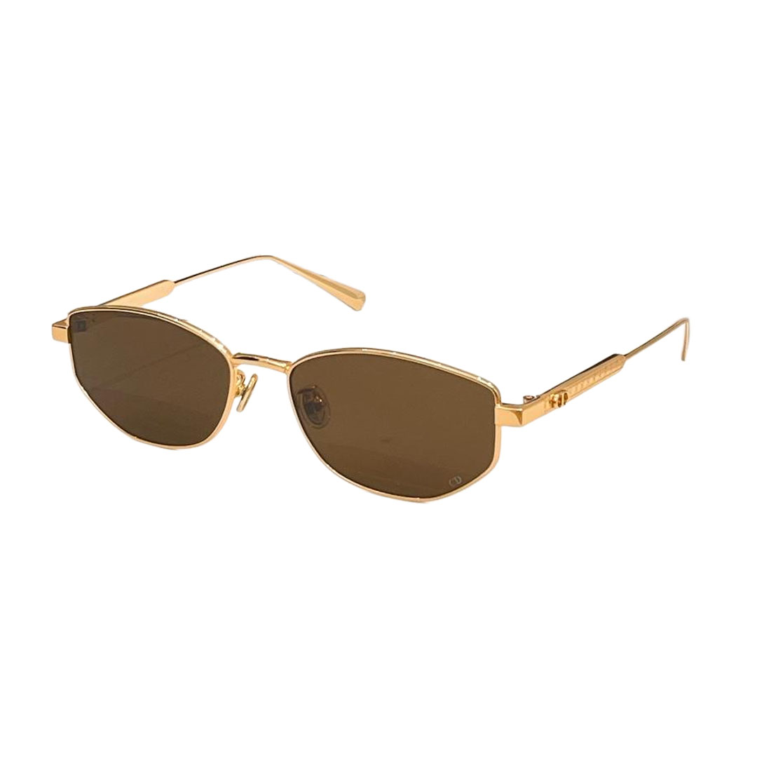 DIOR oval frame glasses gold black/gold brown/gold pink/silver black/gradient color of blue to orange Size 57口14-140