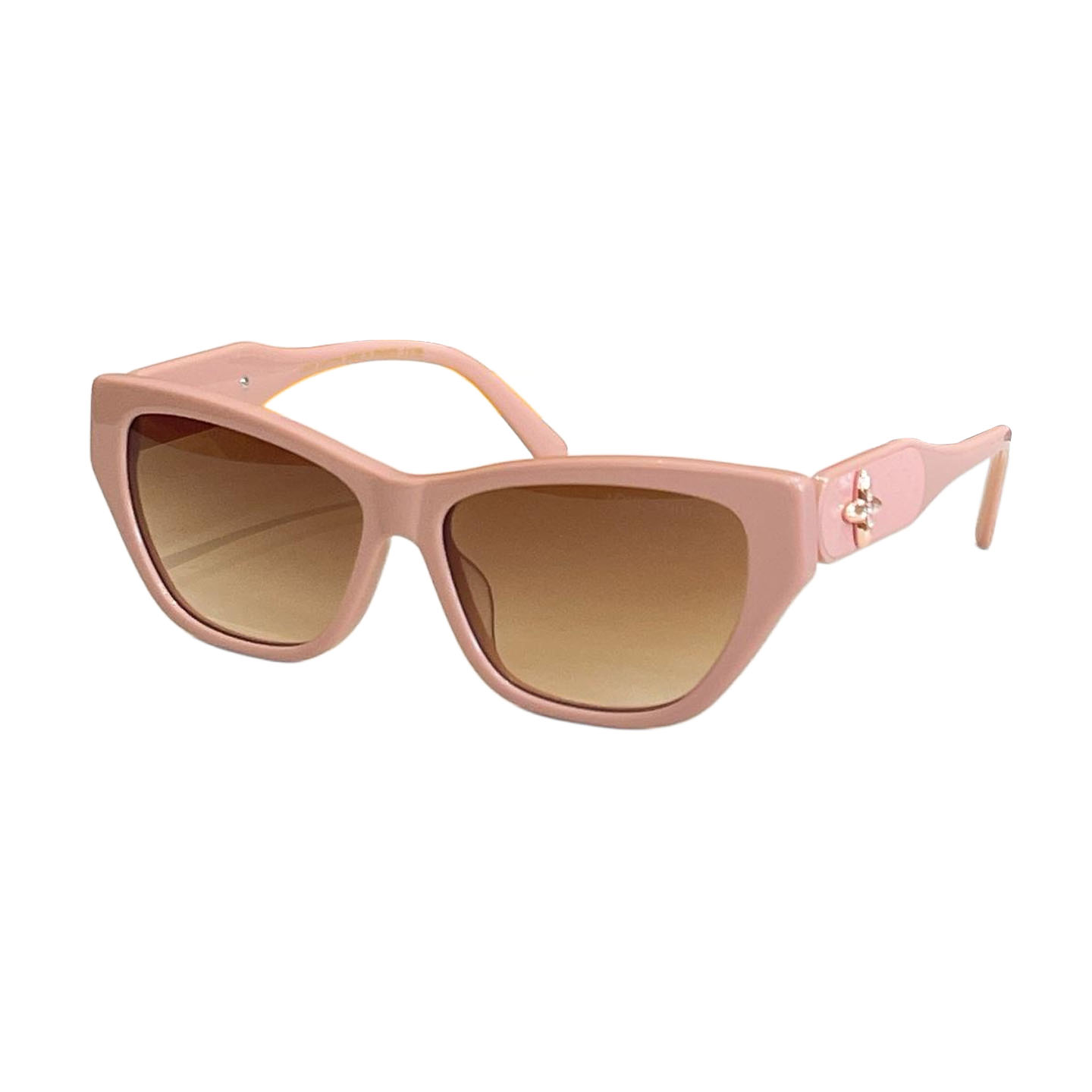 Louis Vuitton glasses pink/white/black/green/leopard/black Monogram pattern color Size 53口22-145
