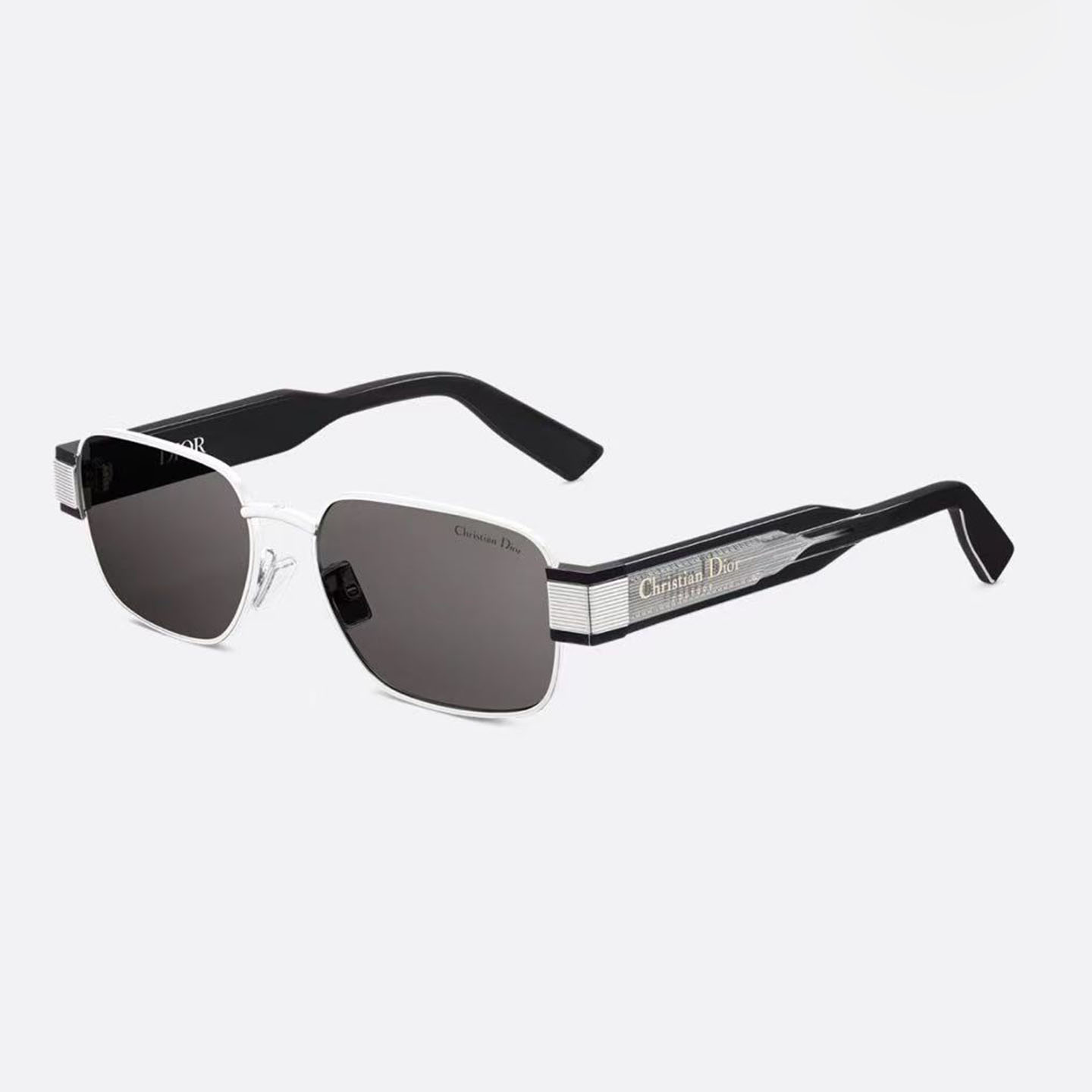DIOR square frame glasses black silver/black purple/black gold/brown gold/orange gold/gradient color of black to orange Size 54口17-145