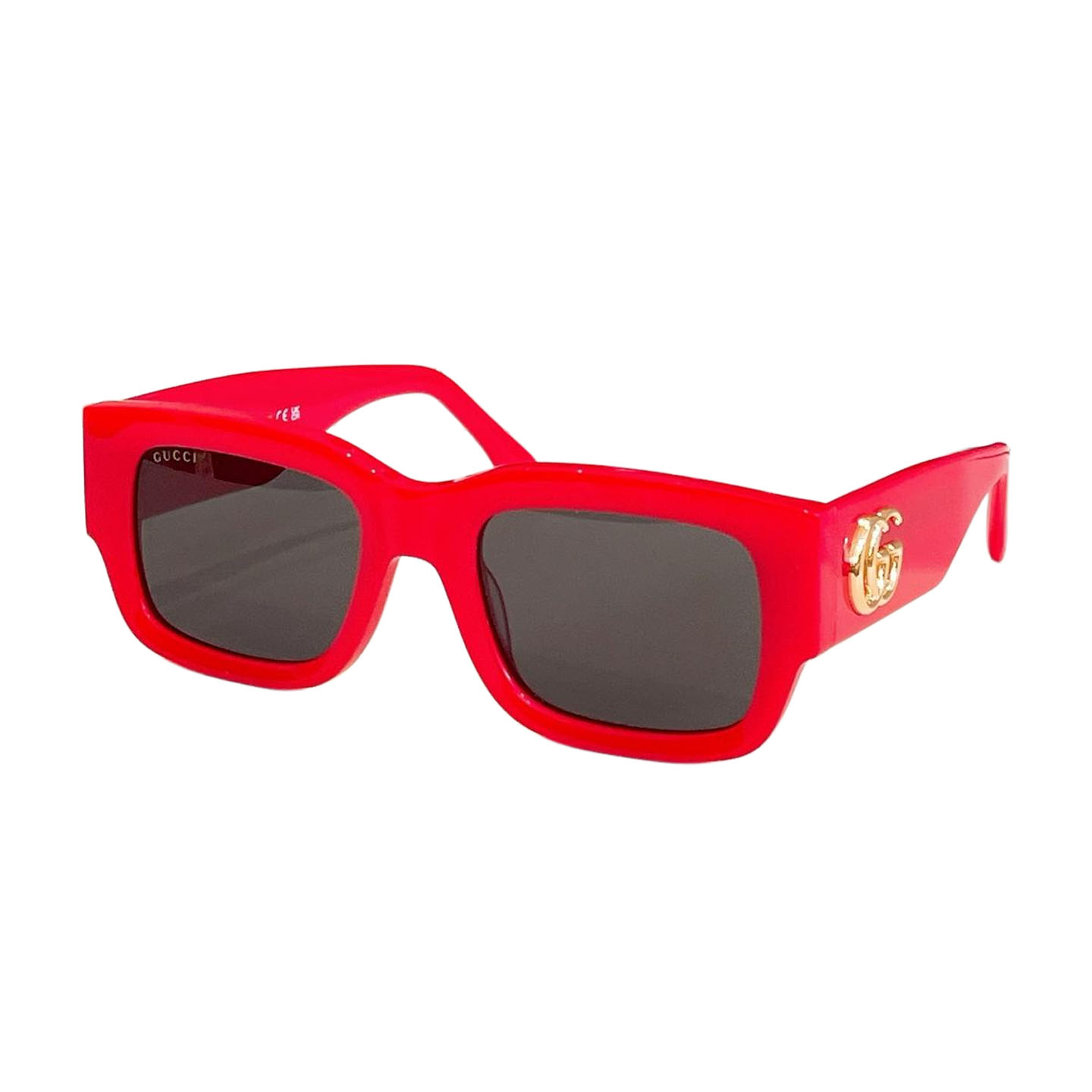 Gucci square frame glasses red/leopard brown/black/green black/leopard green/black blue color Size 52口22-145