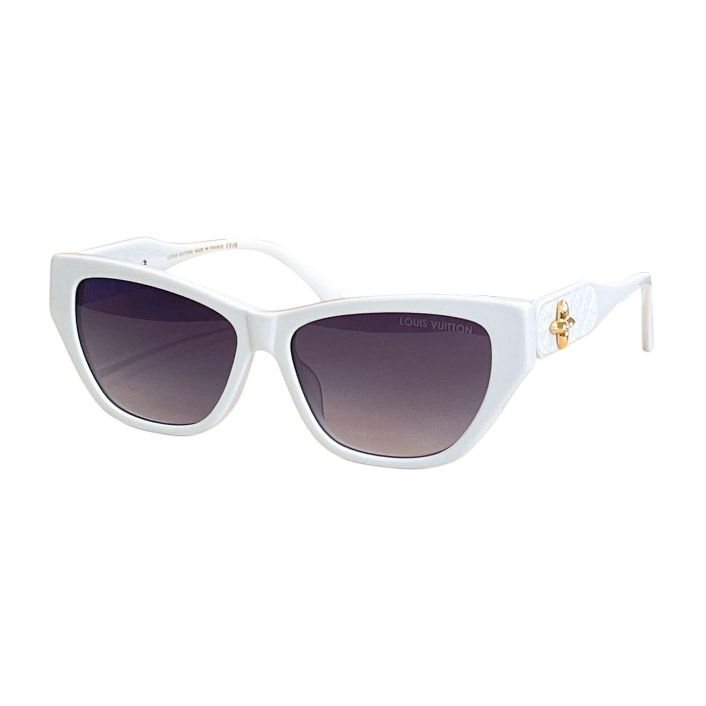 Louis Vuitton glasses pink/white/black/green/leopard/black Monogram pattern color Size 53口22-145