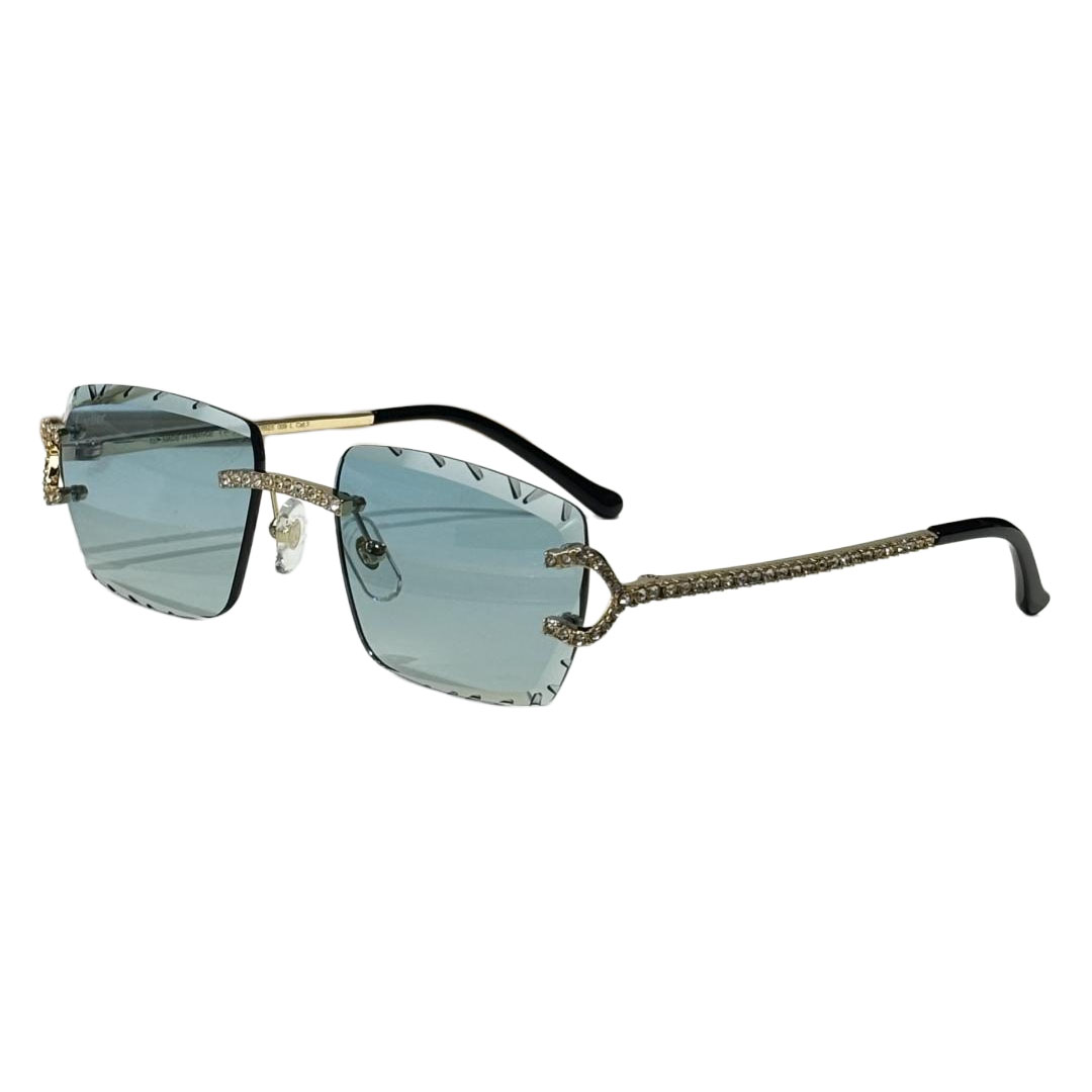 Cartier square frame glasses green/black/tawny/yellow/transparent black/silver color Size 57-18-145