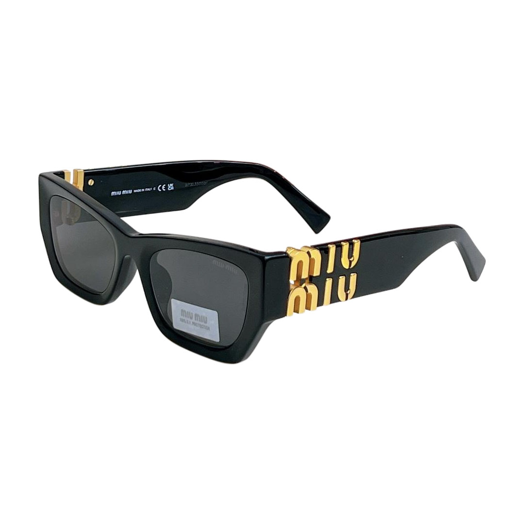 Miu Miu square frame glasses black gold/pink/yellow/pale pink/brown leopard/orange/black/white/white gold/tawny/black leopard color Size 53口22-135