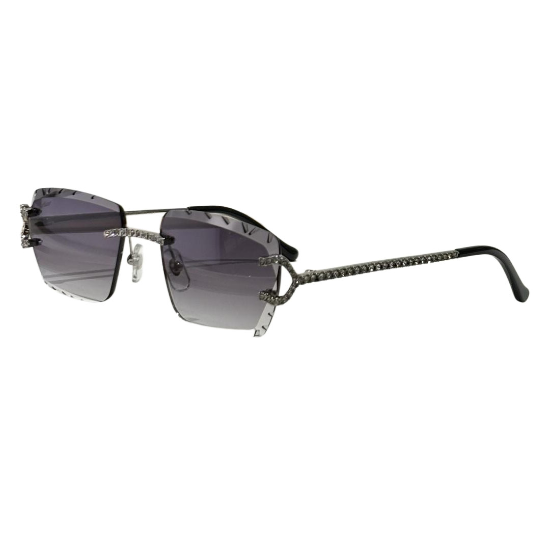 Cartier square frame glasses green/black/tawny/yellow/transparent black/silver color Size 57-18-145