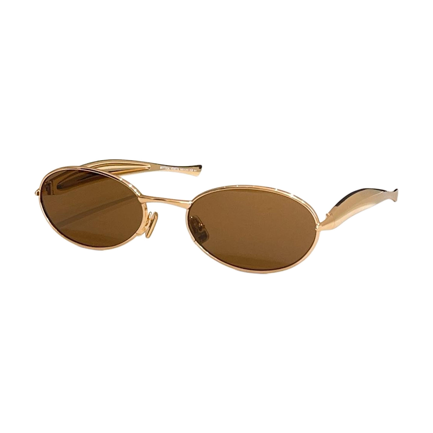 Bottega Veneta Oval glasses green/brown/silver/apricot/black gold/black silver/yellow/eggplant color Size 57口21-135