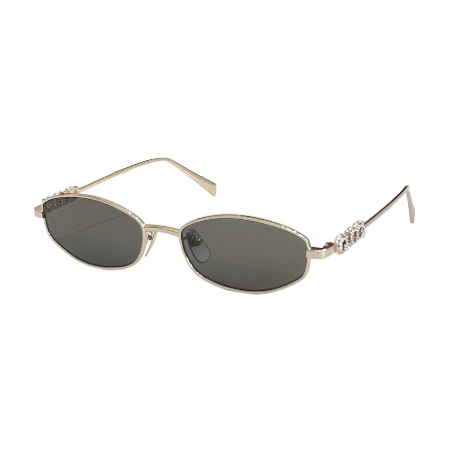 Gucci Oval glasses black silver/silver/rose gold/black gold/coral/brown/brown guccissima/red guccissima color Size 58口18-145