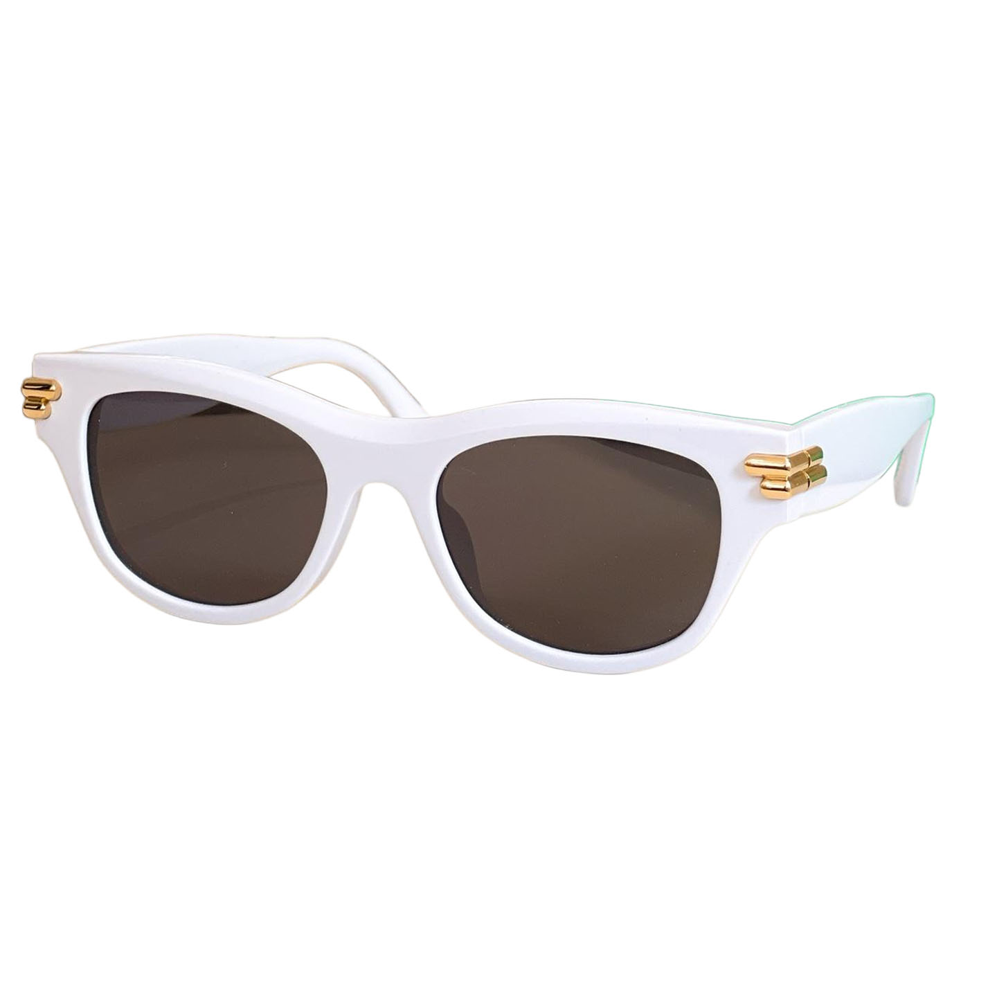 Bottega Veneta Wayfarer glasses green white/white/leopard/black grey/black/black brown color Size 132口1-120