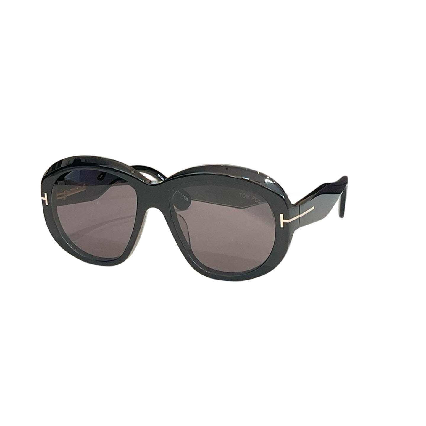 Tom Ford round frame glasses leopard brown/black/orange black/eggplant/leopard blue/yellow leopard/light pink black color Size 62口12-140
