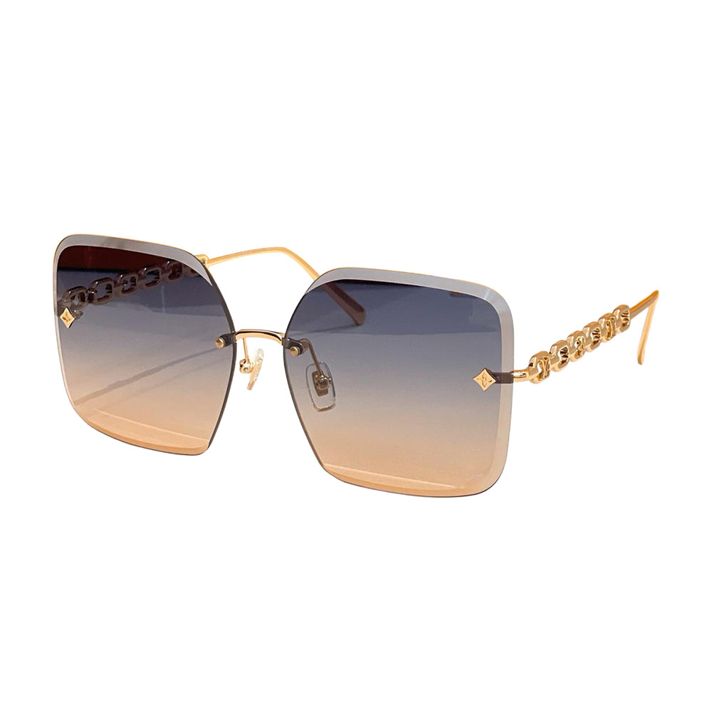 Louis Vuitton square frame glasses blue orange/black/pink/eggplant/rust color Size 61口14-140