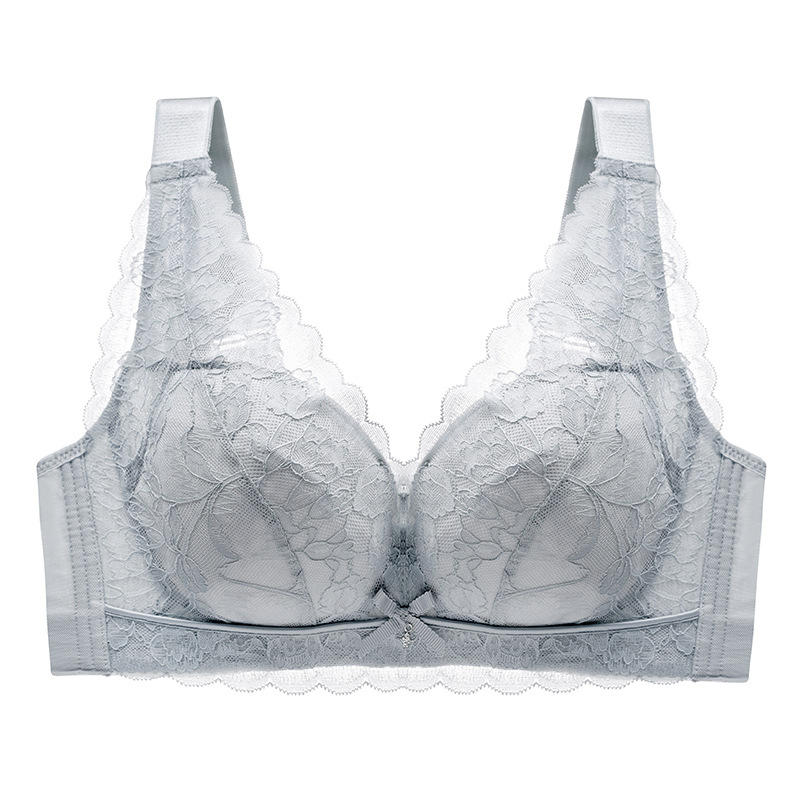 New Thin Section Plus Size Underwear Women's Fat Mother Anti-sagging Bra