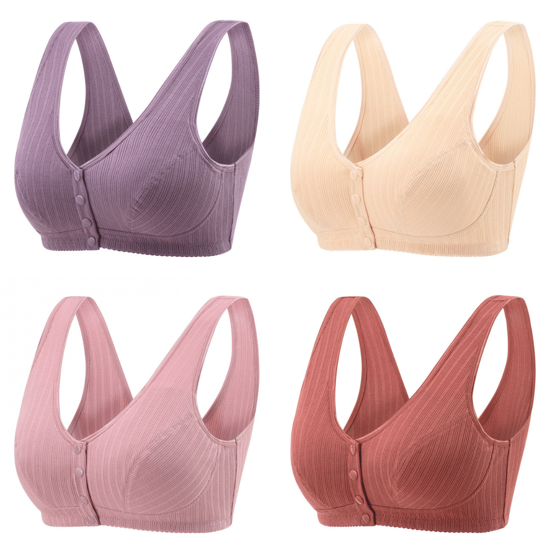 100% Cotton Non-steel Ring Breathable Comfortable Bra
