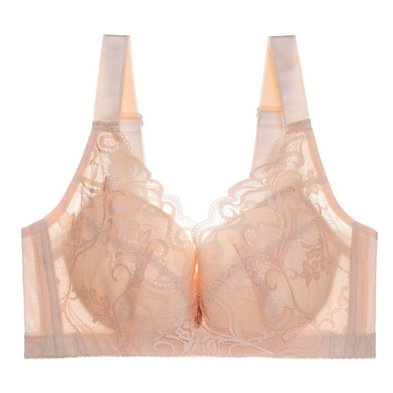 Lace Ultra-thin Large Size Bras Bralette Push-up Adjustable Women's Underwear